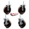 Service Caster 5 Inch High Temp Phenolic 34 Inch Threaded Stem Caster Set 2 Brakes SCC SCC-TS20S514-PHRHT-34212-2-TLB-2 - alternate 5